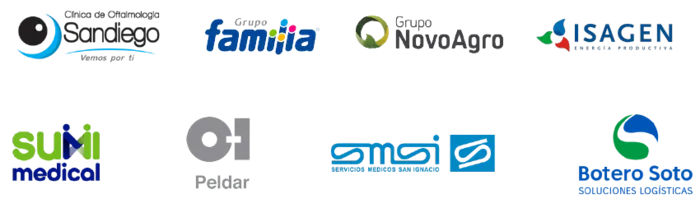 Logotipos de empresas clientes de MENTIS Consultants